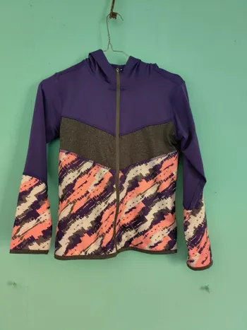 Veste avec capuche sport fille  10 ans
