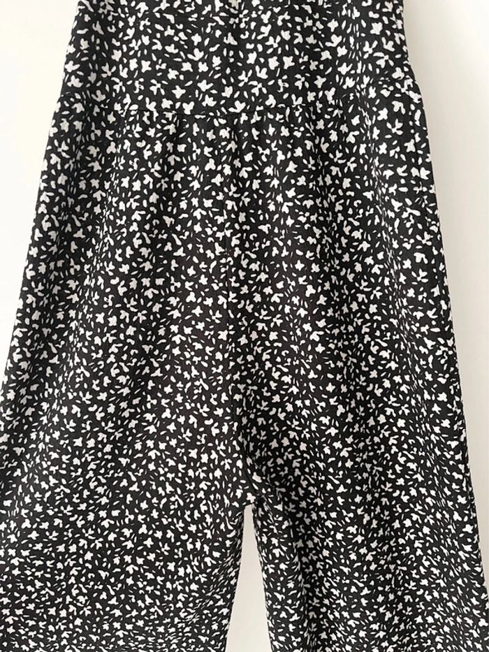 Magnifique combinaison longue noire et blanche Kiabi taille 34 avec petites manches ballon - photo numéro 7