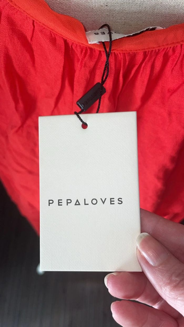Robe Rouge Pepaloves Neuf avec Étiquette - Taille S - photo numéro 4
