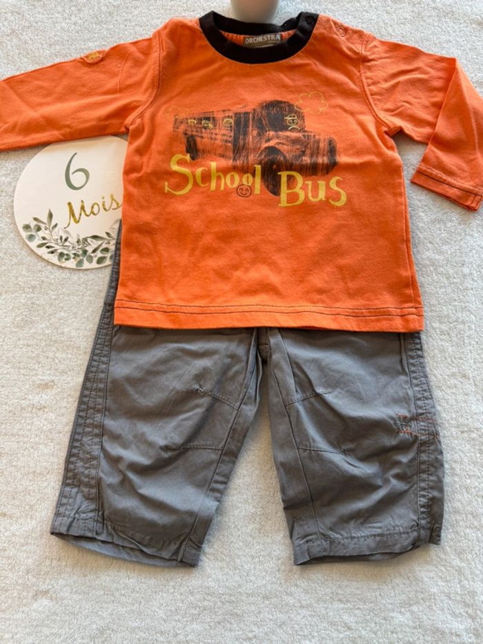 Ensemble gris et orange - photo numéro 3