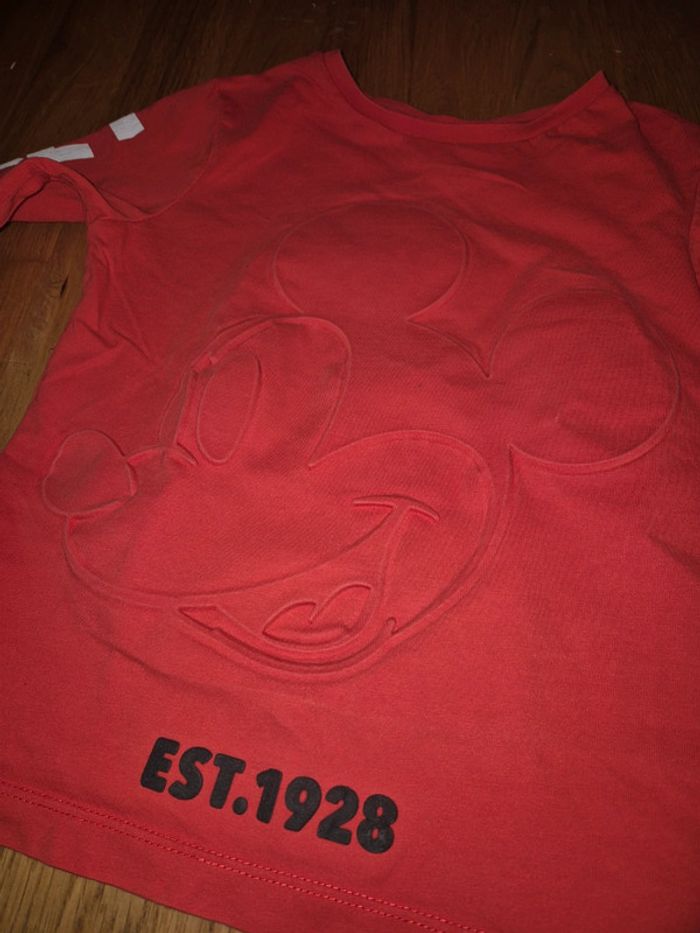 T shirt rouge mickey - photo numéro 3
