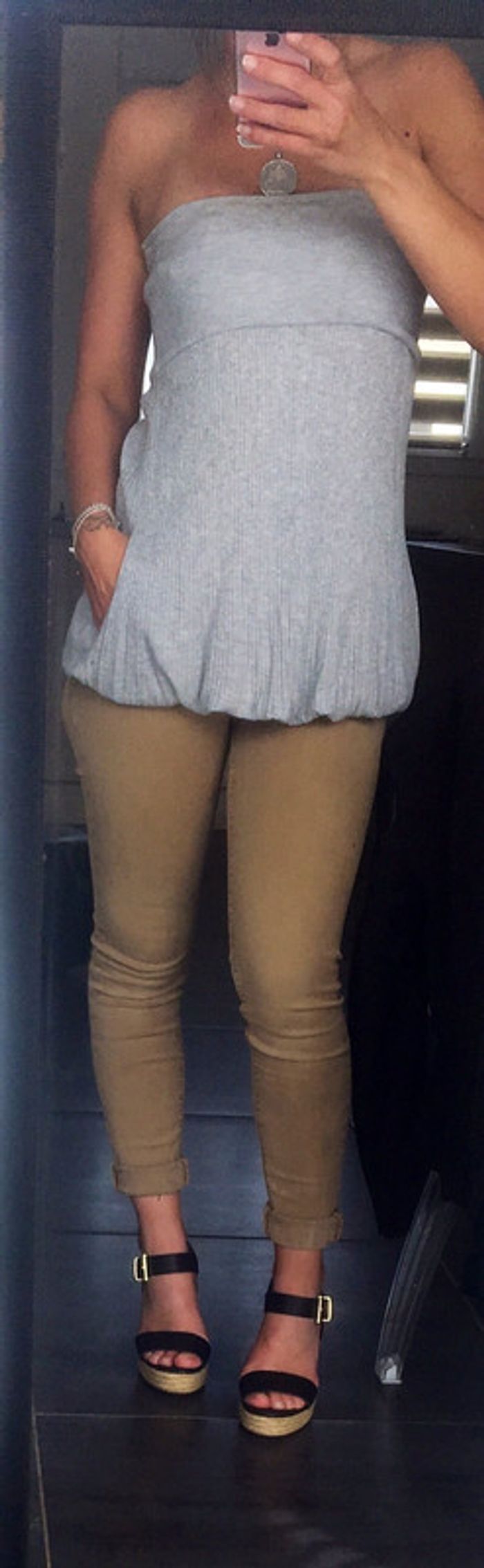 Bustier gris à poche - photo numéro 4