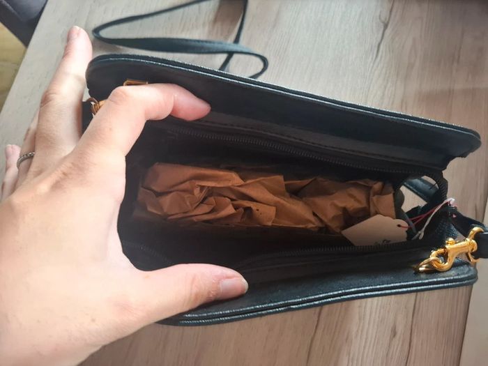 Sac bandoulière noir cuir - photo numéro 2