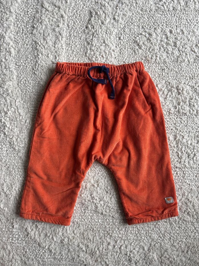 Pantalon garçon orange Cadet Rousselle 6M
