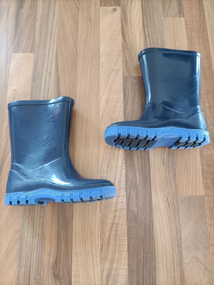 Bottes de pluie bleues marine et clair 26 - photo numéro 5