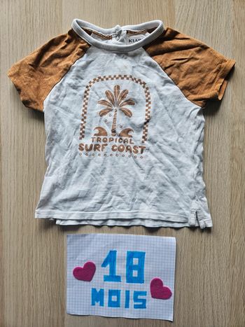 Tee shirt 18 mois garçon Kiabi