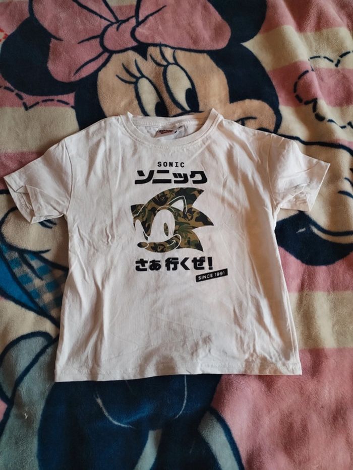 Tee-shirt manche courte garçon sonic