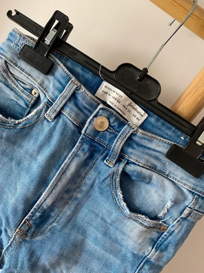 Jean skinny bleu clair - photo numéro 3