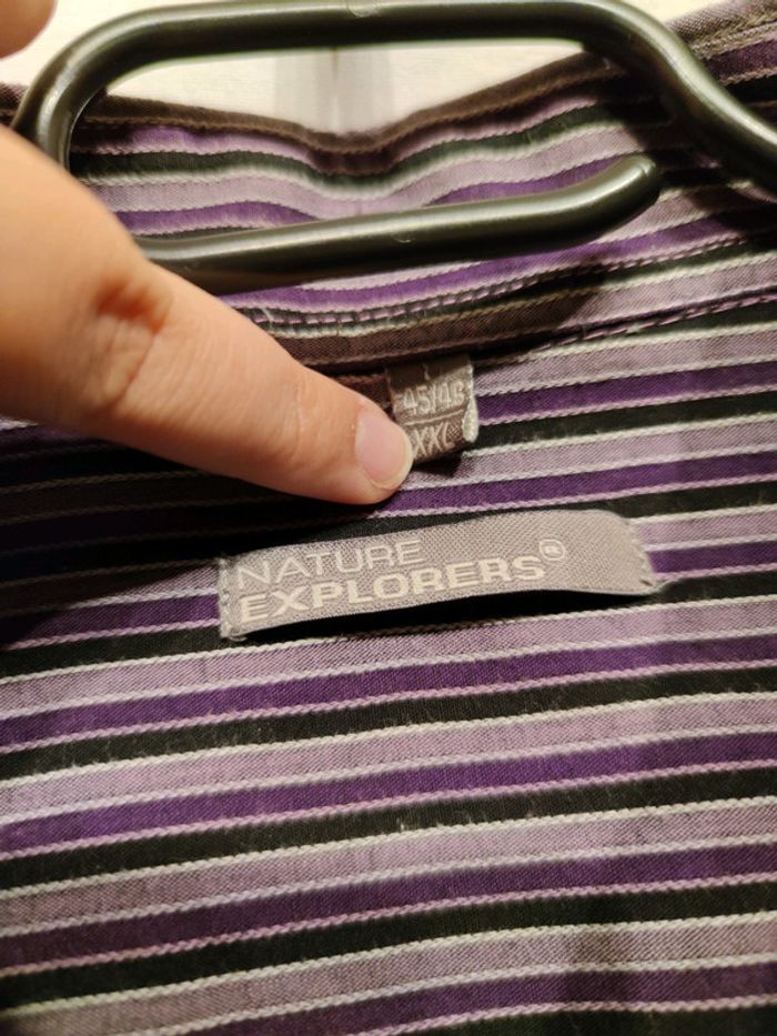 Chemise à manches longues & à rayures T.XXL & 45/46 Nature Explorers - photo numéro 12