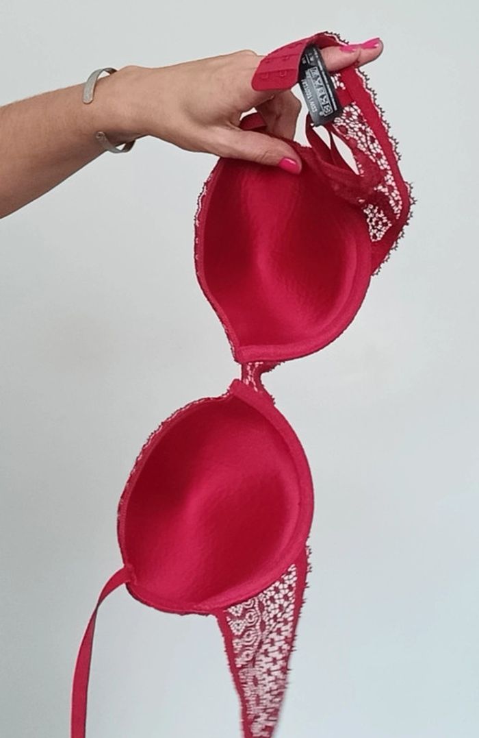 Soutien gorge bordeaux 95B - photo numéro 4