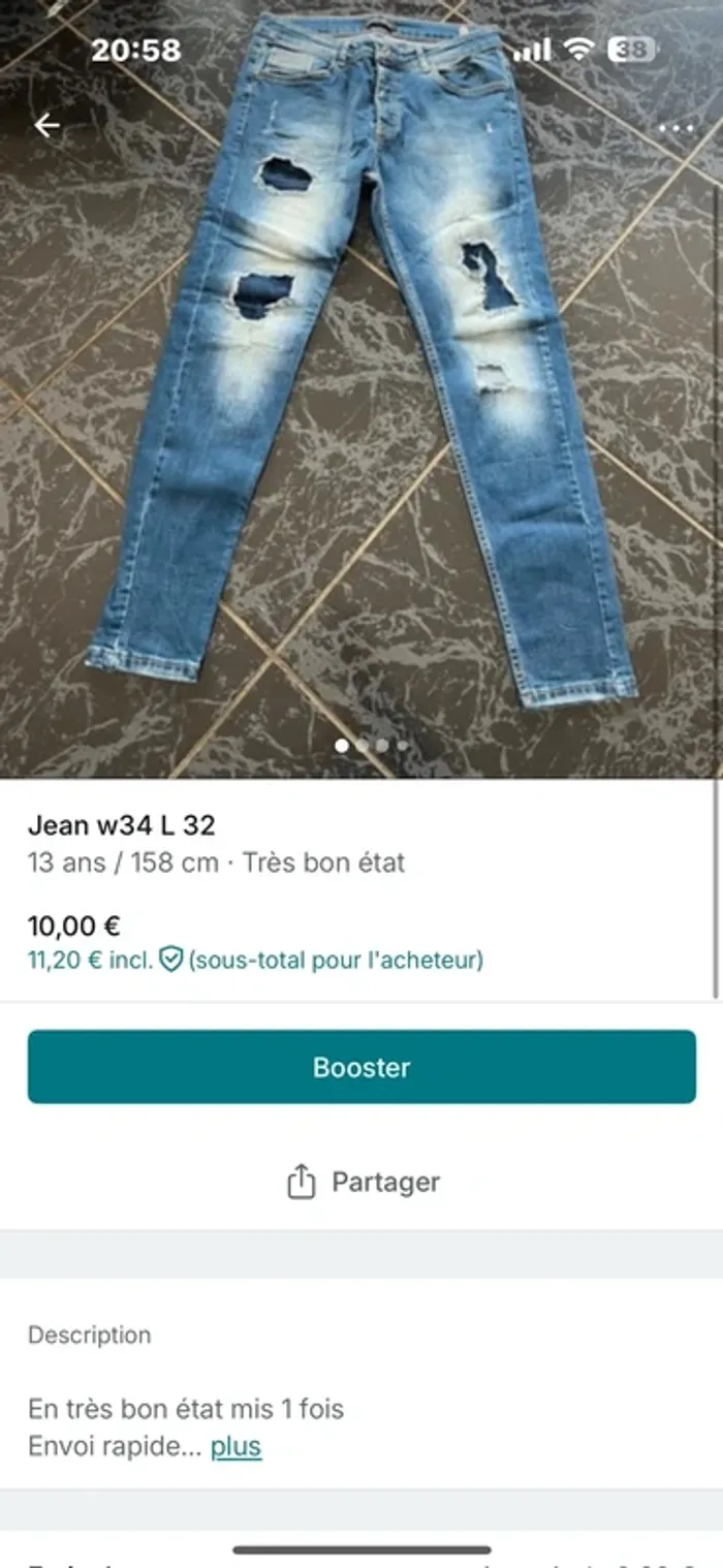 Jean w34 L 32 - photo numéro 4