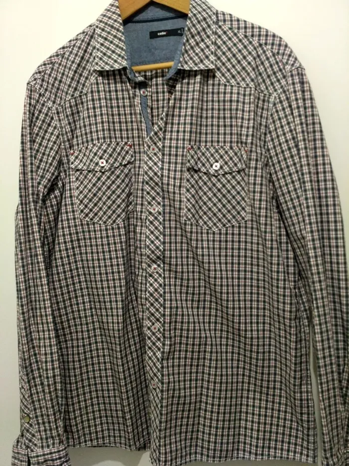 Chemise à carreaux Celio XL/43-44