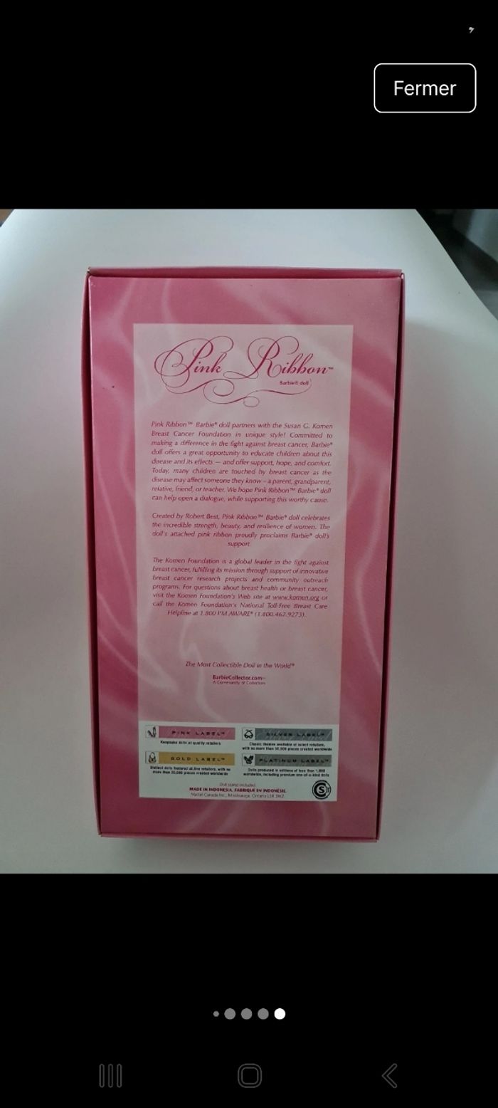 Barbie pink ribbon