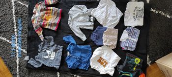 Lot de 11 t-shirts manches longues hauts manches longues bebe