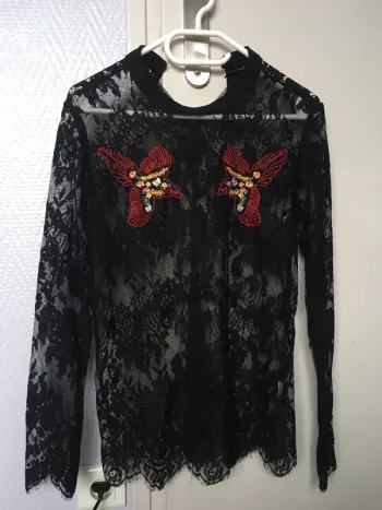 Blouse stradivarius dentelle