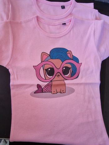Tshirt poupee lol 4 ans