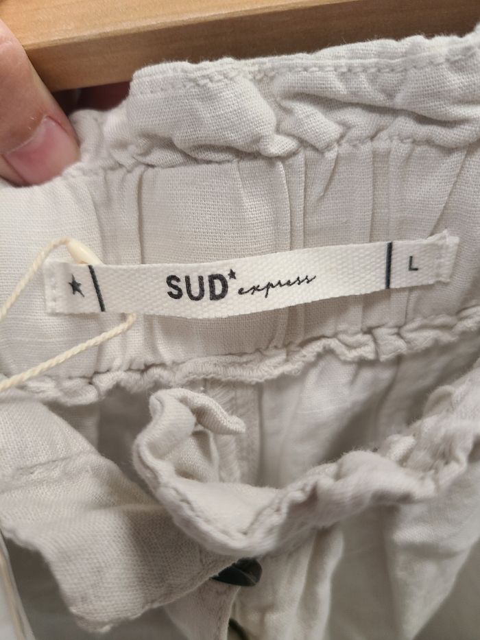 Pantalon lin Sud Express Taille L - photo numéro 2
