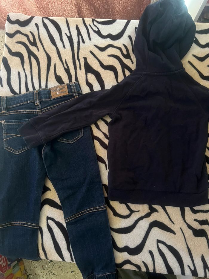 Ensemble jeans sergent major 24mois + sweet capuche kiabi 24mois - photo numéro 2