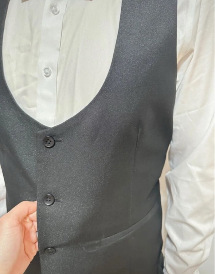 Costume smoking noir 3 pièces T46-48 - photo numéro 6