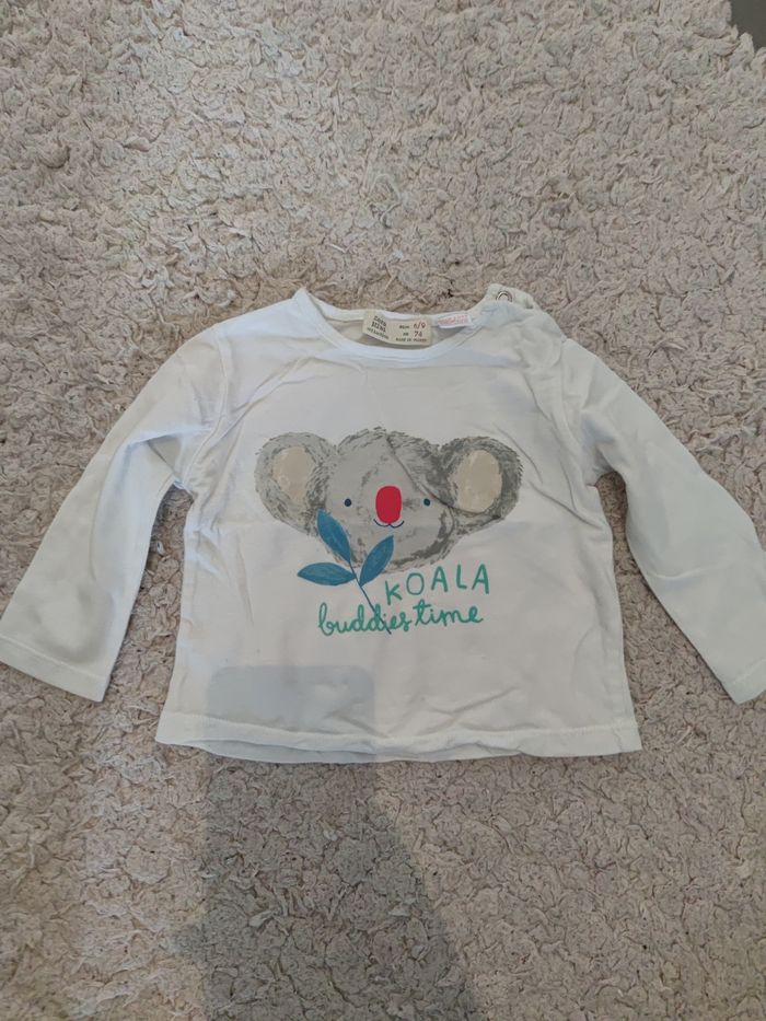 T shirt manches longues garçon 6 mois