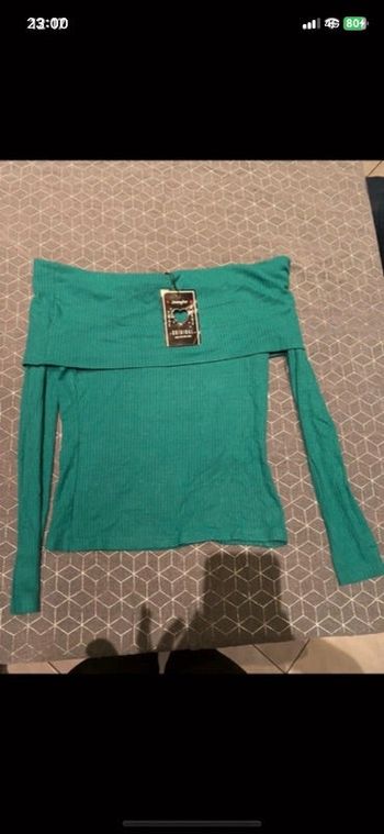 Pull fin vert jennyfer taille S neuf avec étiquette