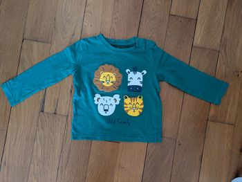 Tee-shirt manches longues garçon 12 18 mois
