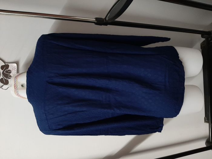 blouse bleue sud express taille L - photo numéro 4