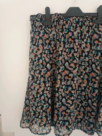 Jupe noire à pois multicolores Vila Taille 36 En très bon état