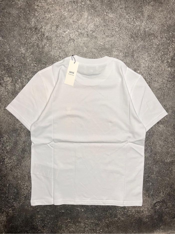 T-shirt blanc ami de cœur en coton biologique. - photo numéro 2