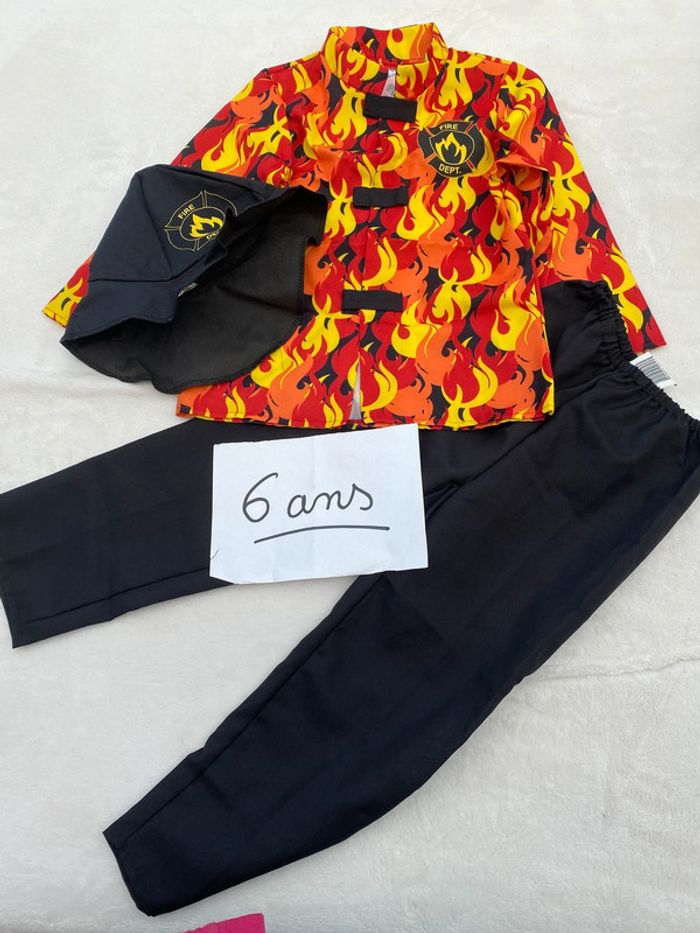 Costume déguisement pompier 6 ans