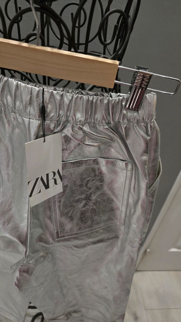 Pantalon Zara Argenté - photo numéro 7