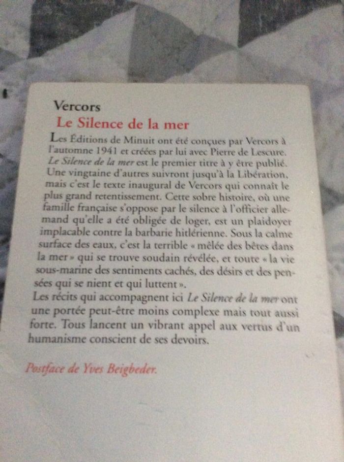 #le silence de la mer Vercors - photo numéro 4