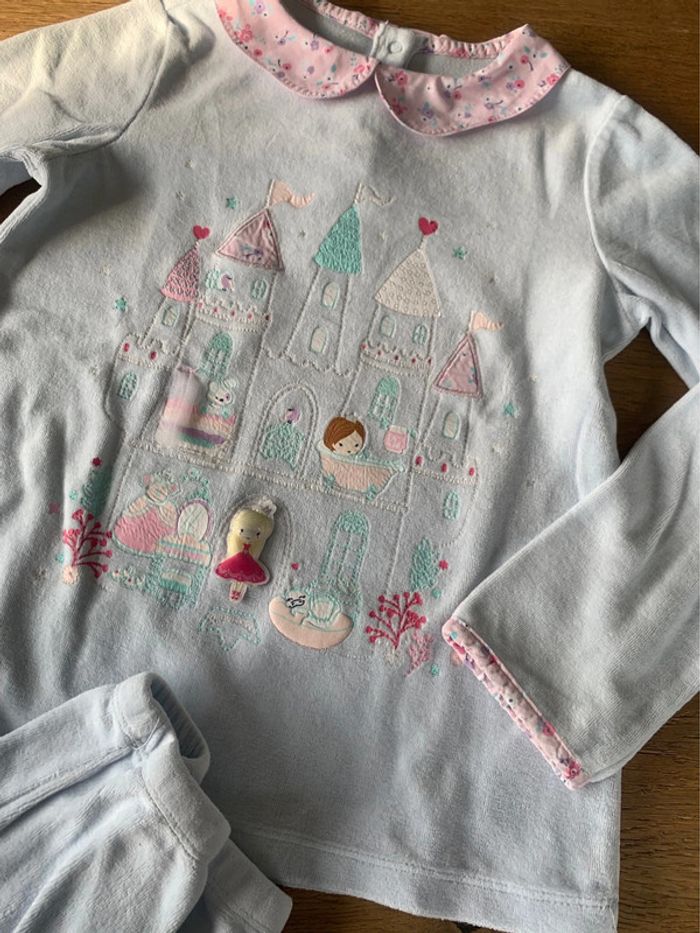Pyjama velours bleu sergent major 8 ans - photo numéro 5