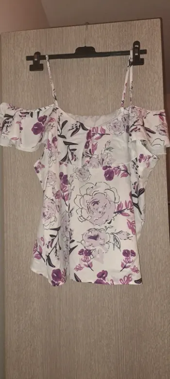 Débardeur fleuri taille L - neuf, jamais porté