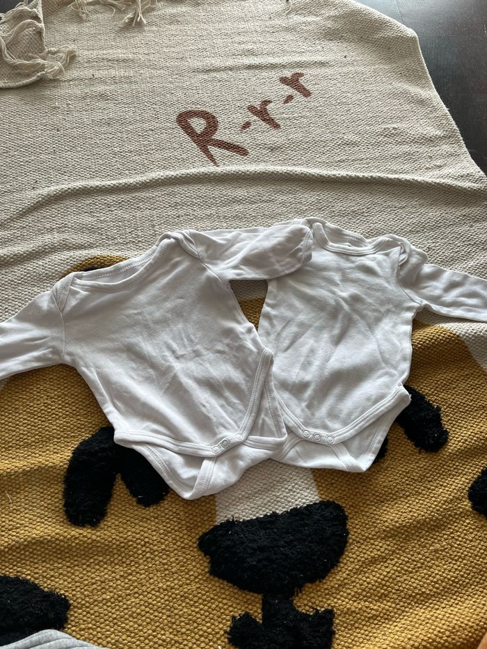Lot 2 body verbaudet 1 mois