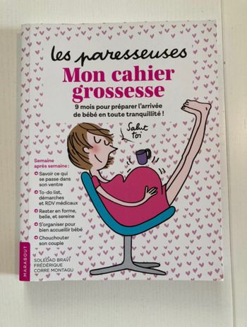 Livre Mon Cahier de Grossesse Les Paresseuses