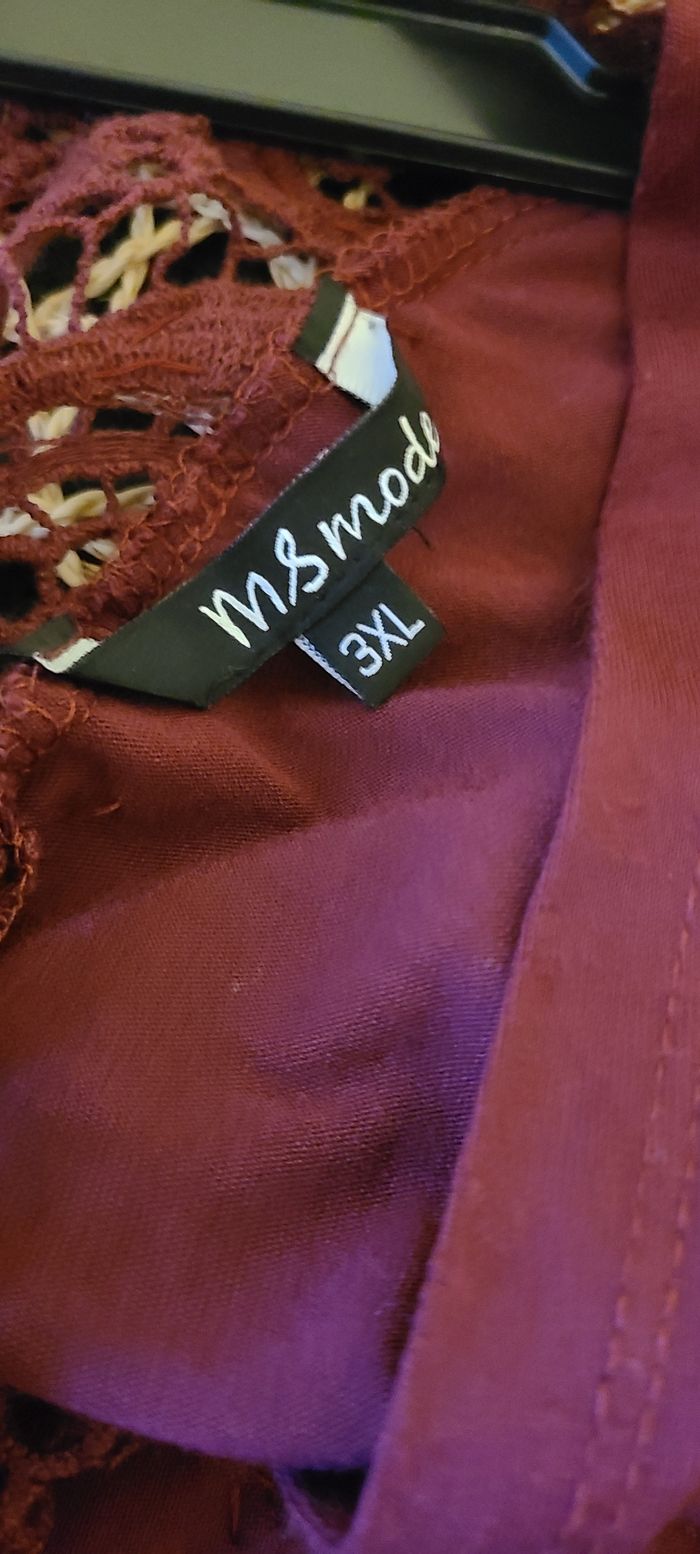 Gilet long femme grande taille 3 xl m&s femme gilet brodé - photo numéro 4