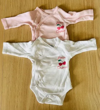 Lot de 2 body naissance