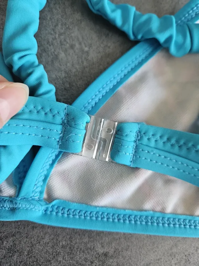 Maillot de bain chic 2 pièces fille - Taille 11/12 ans - Veryzen - Bleu turquoise - photo numéro 7