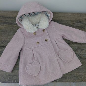 C&A - manteau lainage et polaire 74 cm