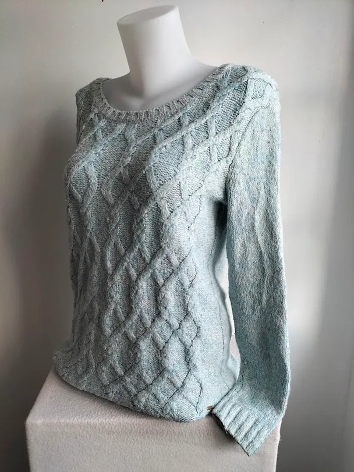 Pull Femmes en maille Tressées - Tommy Hilfiger - Taille M - photo numéro 4