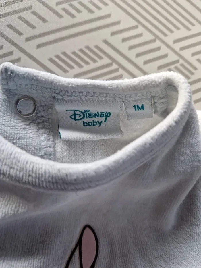 Pijama chaud fille Kiabi bleu ciel disney panpan 1 mois - photo numéro 3