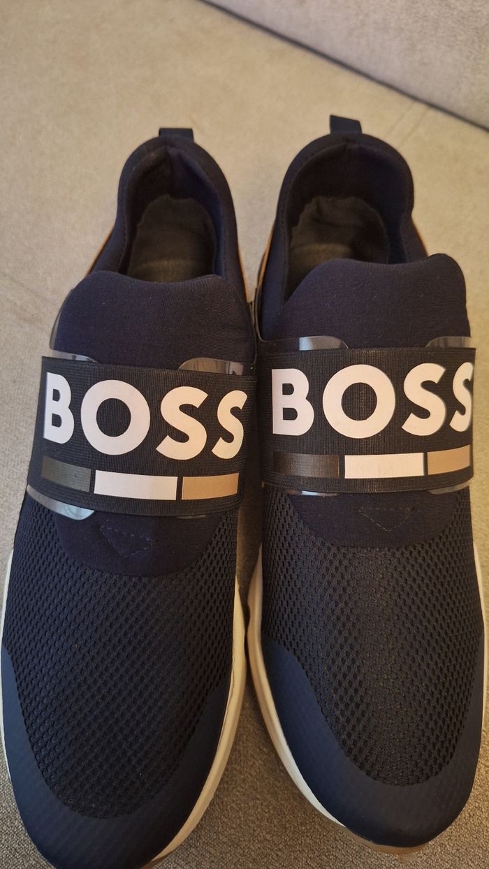 Baskets bleu marine à enfiler Hugo BOSS - photo numéro 6