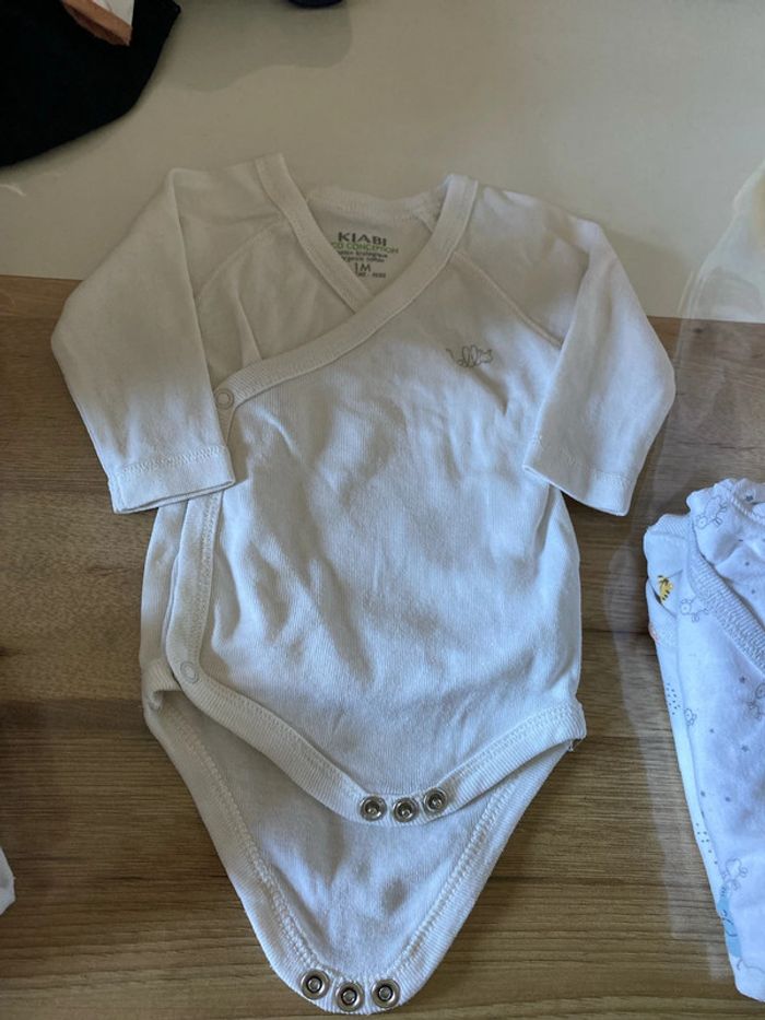 Lot de 6 body 1 mois kiabi - photo numéro 5