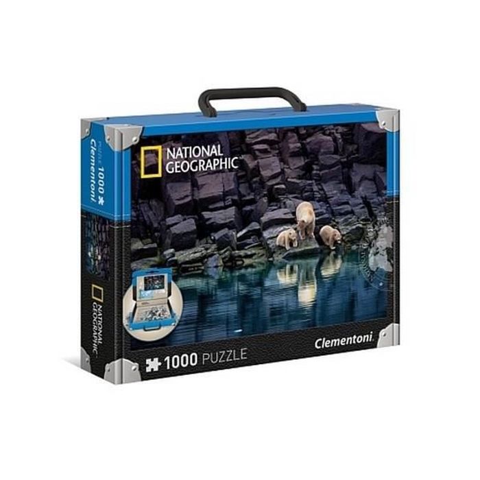 puzzle Ours polaires sur un rivage rocheux Clementoni National Geographic