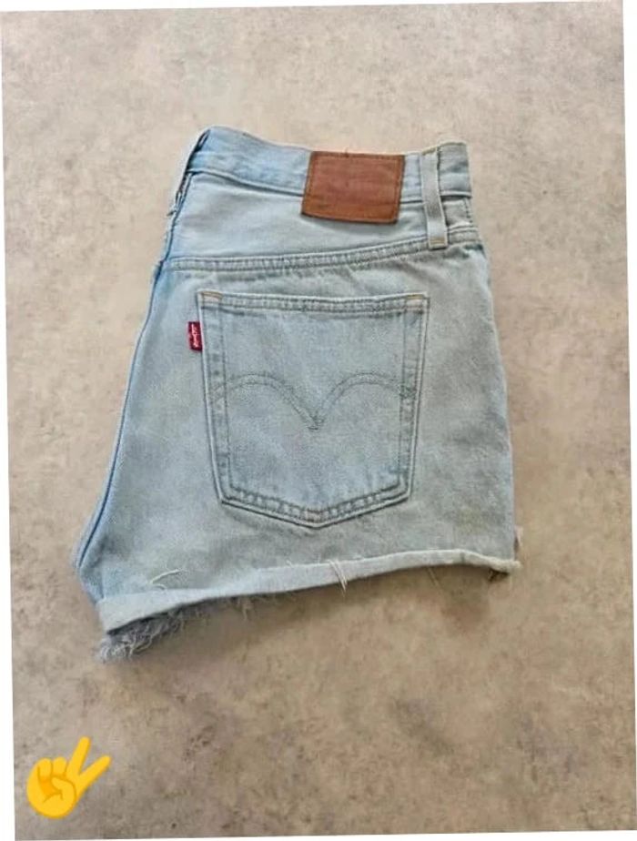 Short Levi's 501 W26 FR36 Bleu Femme Women SHO165b - photo numéro 2