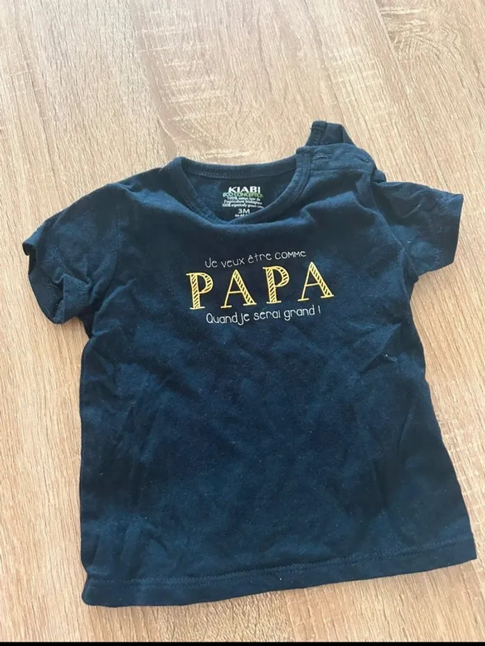 Tee shirt 3 mois papa