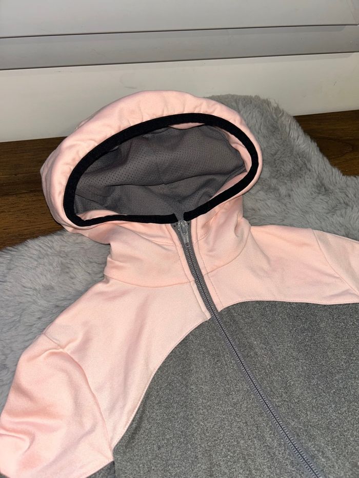 Gilet de sport gris et rose - 8/9 a ns - Décathlon - photo numéro 2