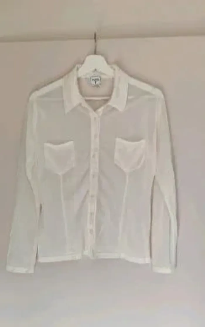 Chemisier transparent crème écru 36/38 - photo numéro 4