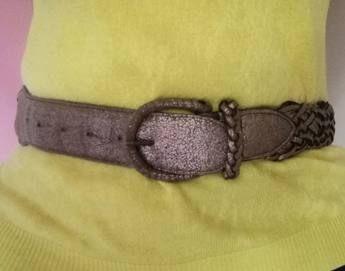 Ceinture neuve marron dorée